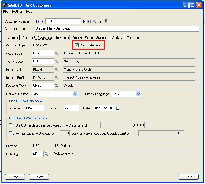 Ar Customer Statements In Sage 300 Erp – Sage 300 Erp – Tips, Tricks 