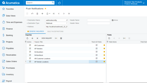 Configuring Acumatica Webhooks: Streamline Data Integration