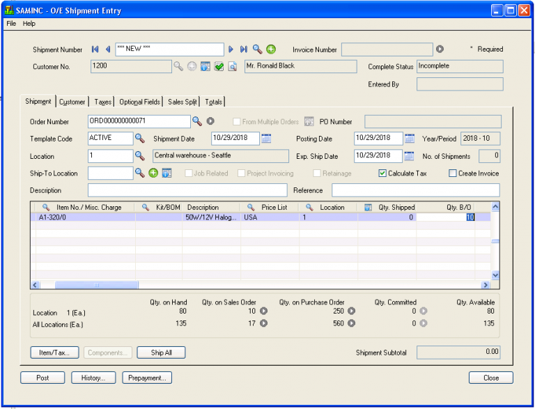 Shipment and Order Quantity validation - Sage 300 ERP – Tips, Tricks ...