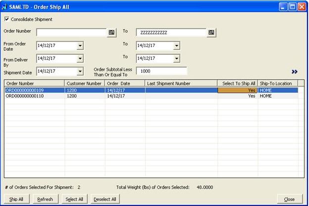 Sage 300 ERP 2019: Quick Shipment Feature Released