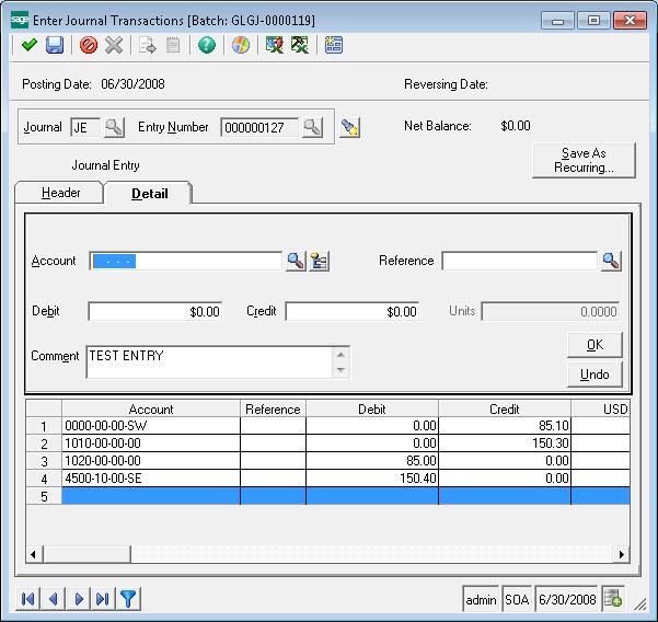 Import journal entries from CSV file in Sage 500 – Sage 100 and Sage ...