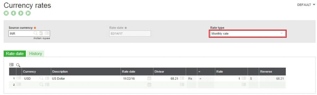 Define Daily And Monthly Rate Type In Sage X3 Sage X3 Tips Tricks 