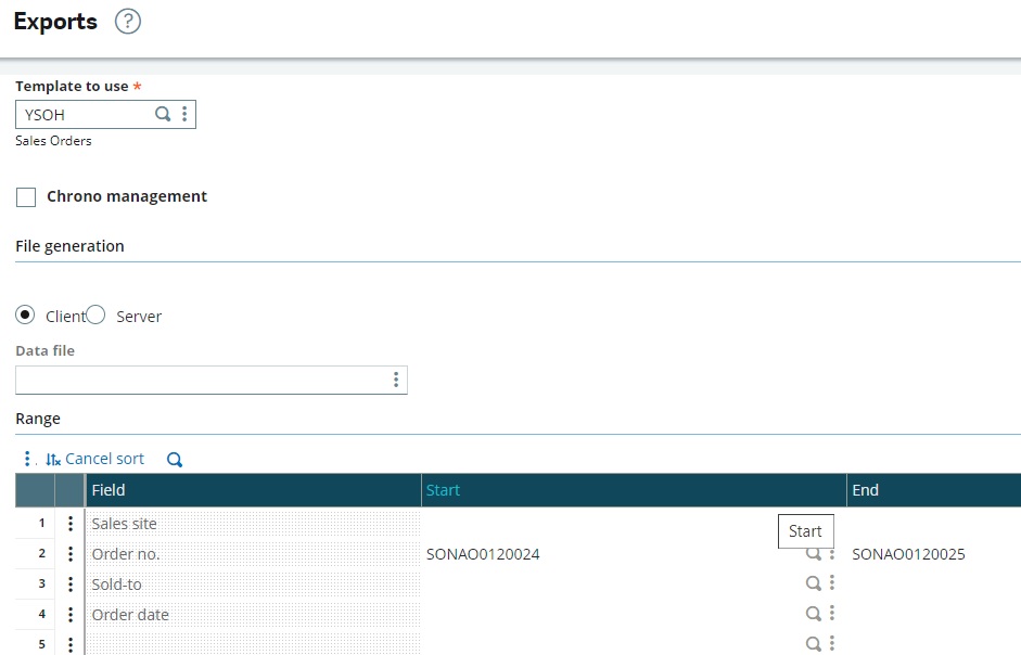 How to export static values using template in Sage X3 - Sage X3 – Tips ...